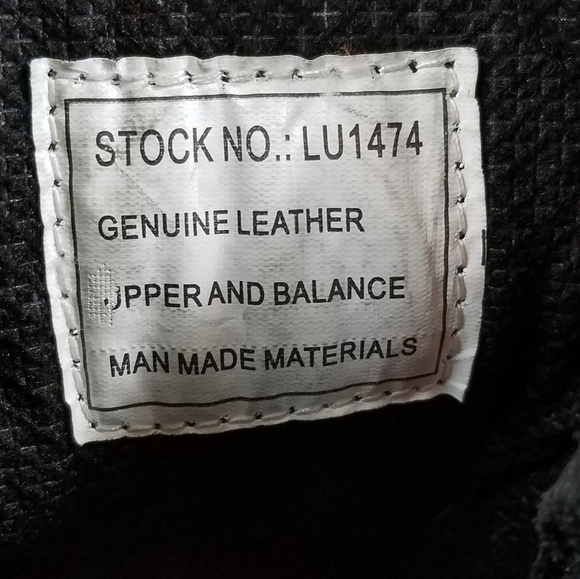 XELEMENT Black Leather Biker Boots Motorcycle Riding Two Buckle Side Zip LU1474 - Picture 13 of 14